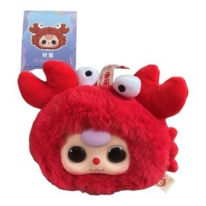 Baby Three Romantic Ocean scented crab plush bag charm